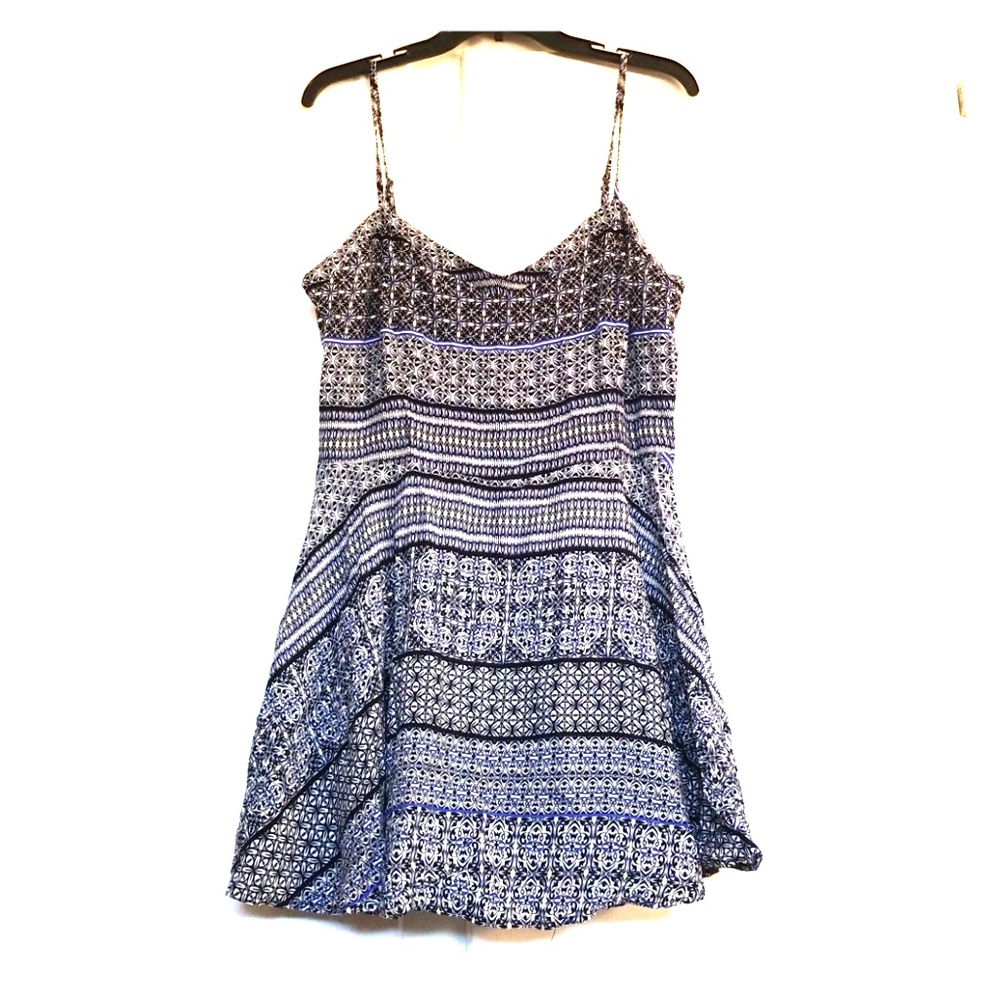 Spaghetti strap patterned summer top